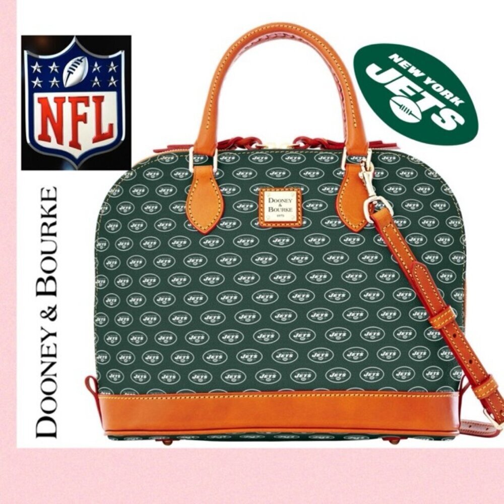 NFL NEW YORK JETS FOOTBALL DOONEY & BOURKE‎ SATCHEL CROSSBODY BAG FAN / TAILGATE